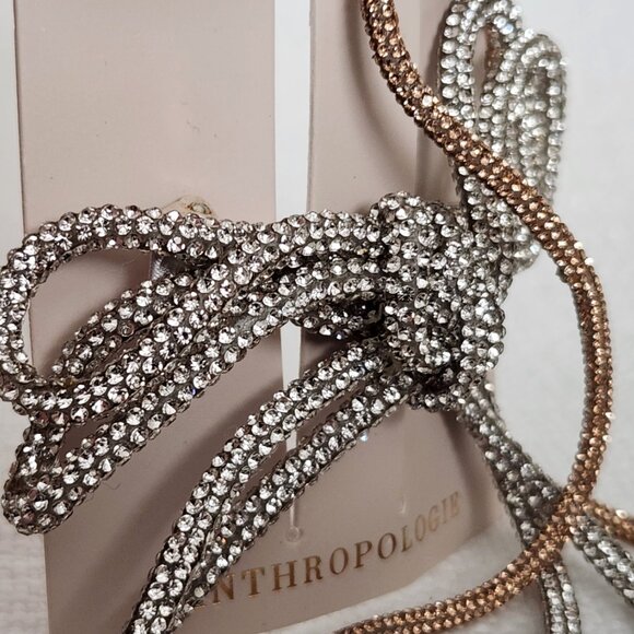 Anthropologie Sparkly Rhinestone Embellished Bow Hair Clips & Headband - New - Picture 7 of 8